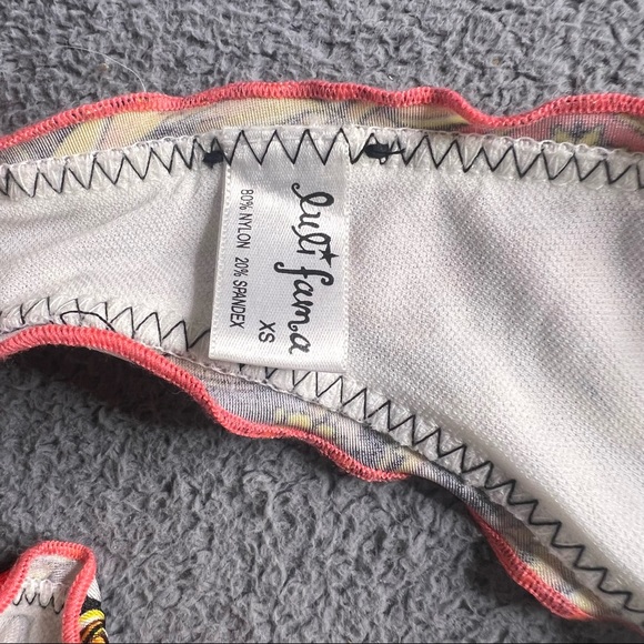 New Luli Fama Printed Swim Bottoms Bikini Bathing Suit Swimsuit - Picture 3 of 4